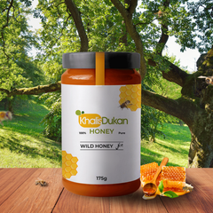 ✅  𝗪𝗶𝗹𝗱 𝗛𝗼𝗻𝗲𝘆 (175gm) – Small Bee / جنگلی چھوٹی مکھی کا خالص شہد