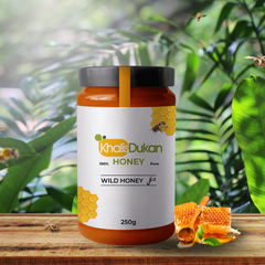 ✅  𝗪𝗶𝗹𝗱 𝗛𝗼𝗻𝗲𝘆 (250𝗴𝗺) – Small Bee / جنگلی چھوٹی مکھی کا خالص شہد